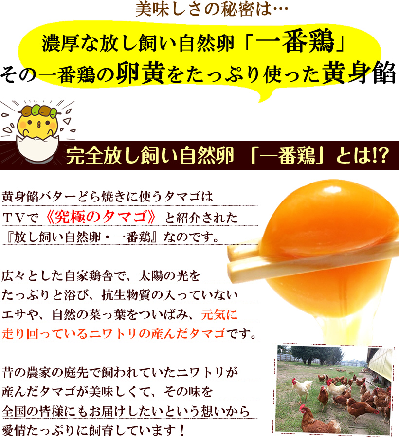 黄身餡バターどら焼き