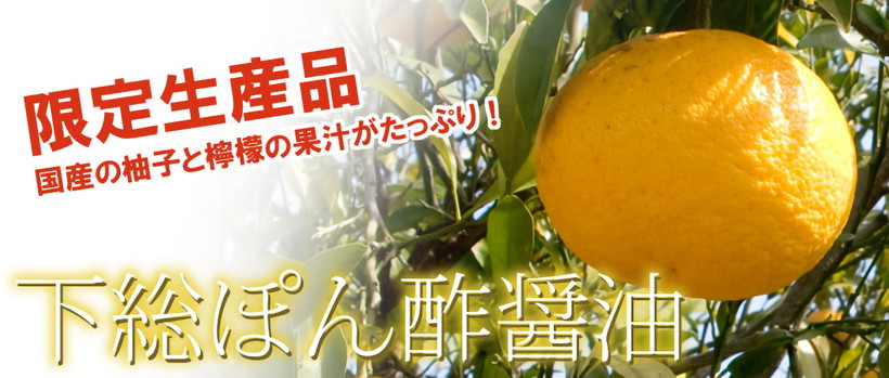 柚子と檸檬の下総ぽん酢醤油