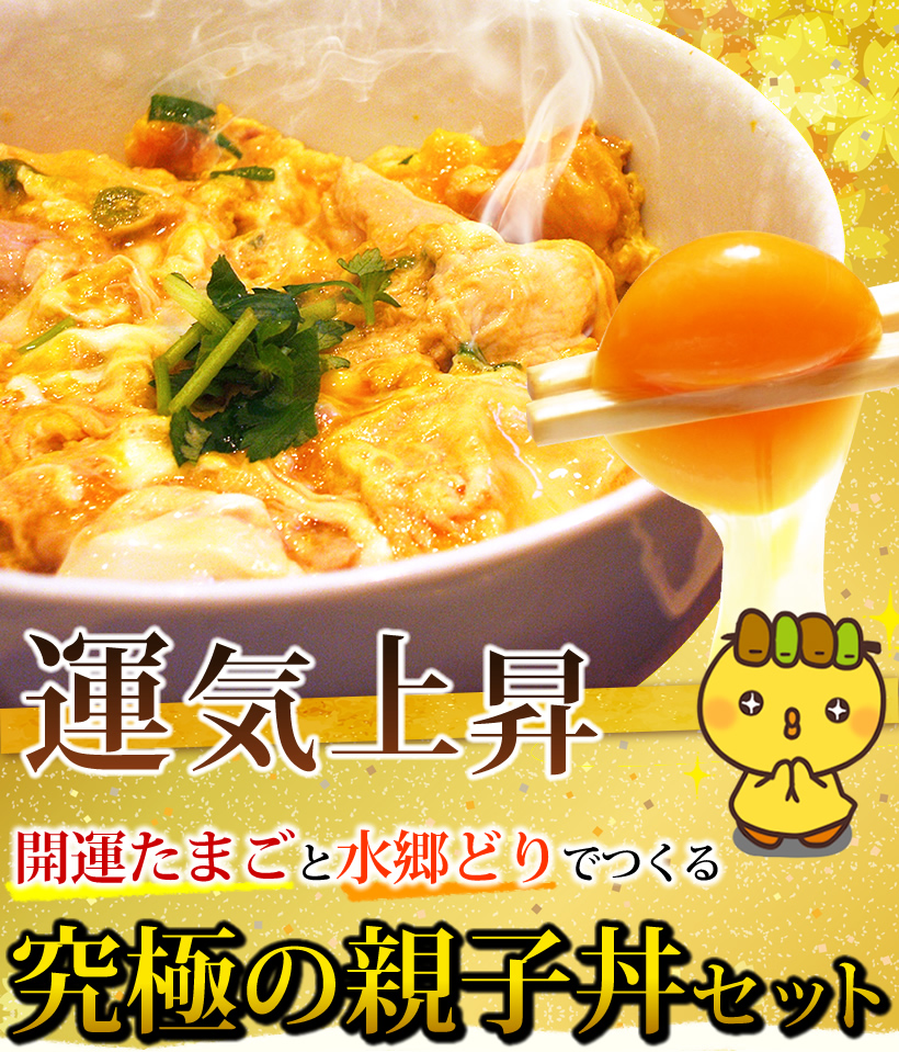 開運たまごと水郷どりの親子丼セット
