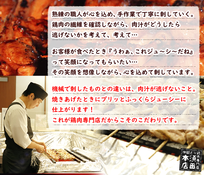 ターキーの串焼き