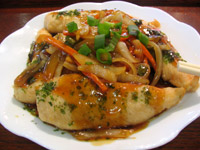 鶏肉レシピ 揚げささみの五目あんかけ
