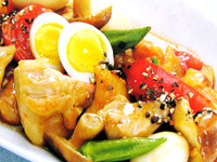 鶏肉レシピ トマトと鶏肉の中華風炒め煮