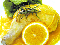 鶏肉レシピ もも肉のソテーオレンジ風味