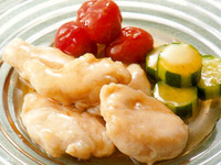 鶏肉レシピ 水郷どりささみのくず煮