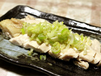 鶏肉レシピ 水郷どりむね肉の塩鶏