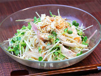 鶏肉レシピ 冷製パスタ風うどん