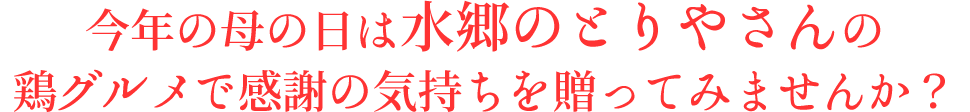 鶏肉専門店が贈る母の日チキングルメセット