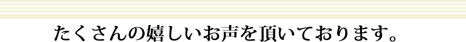 お客様のお声